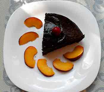 Пирог "Вишня в шоколаде". Фото без рецепта.